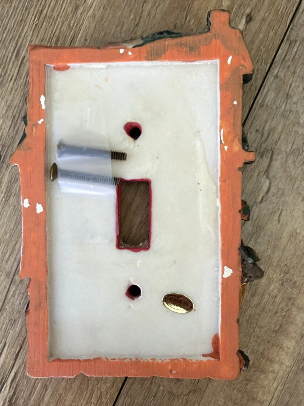 Country Birdhouse Decor - 3D Resin Switch Plate, Birdhouses & Wooden Wall Shelf